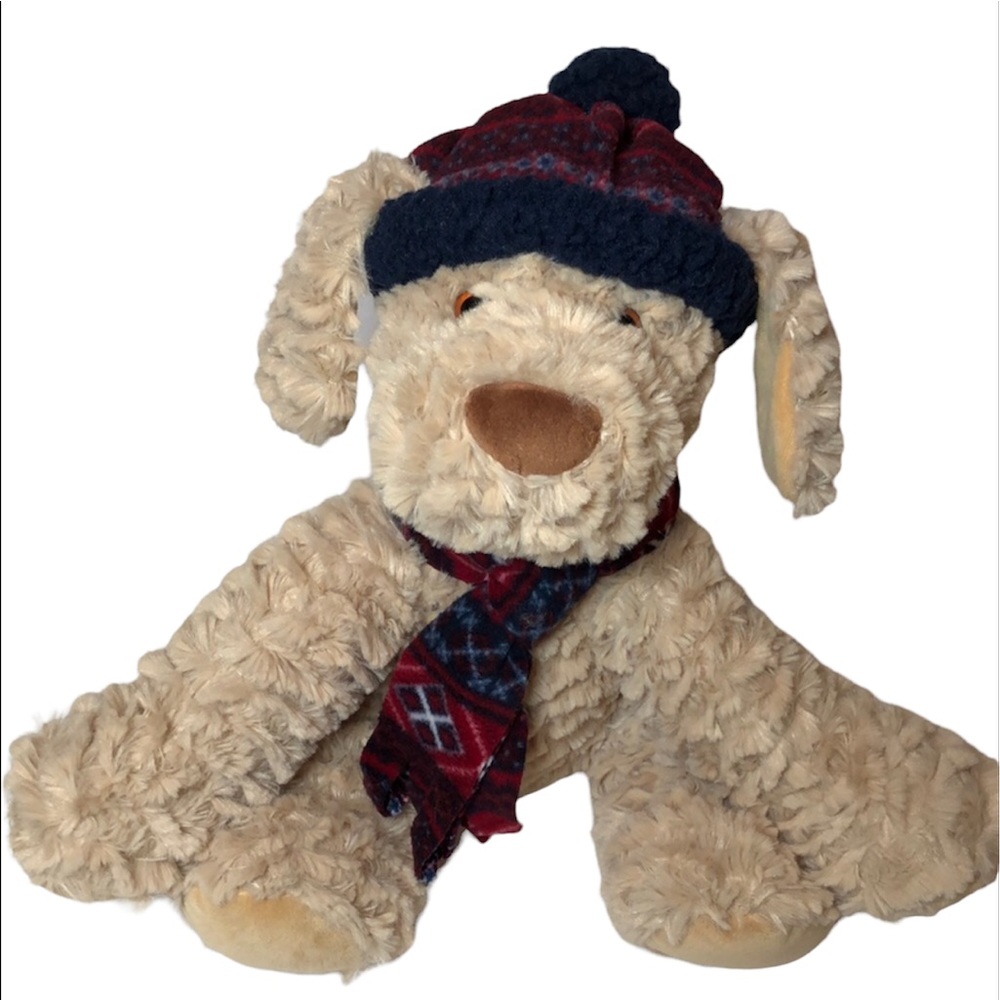 GT Gentle Treasures Plush Tan Dog 12”